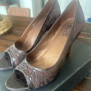 Carlos by Carlos Santana Brown Leather Heels